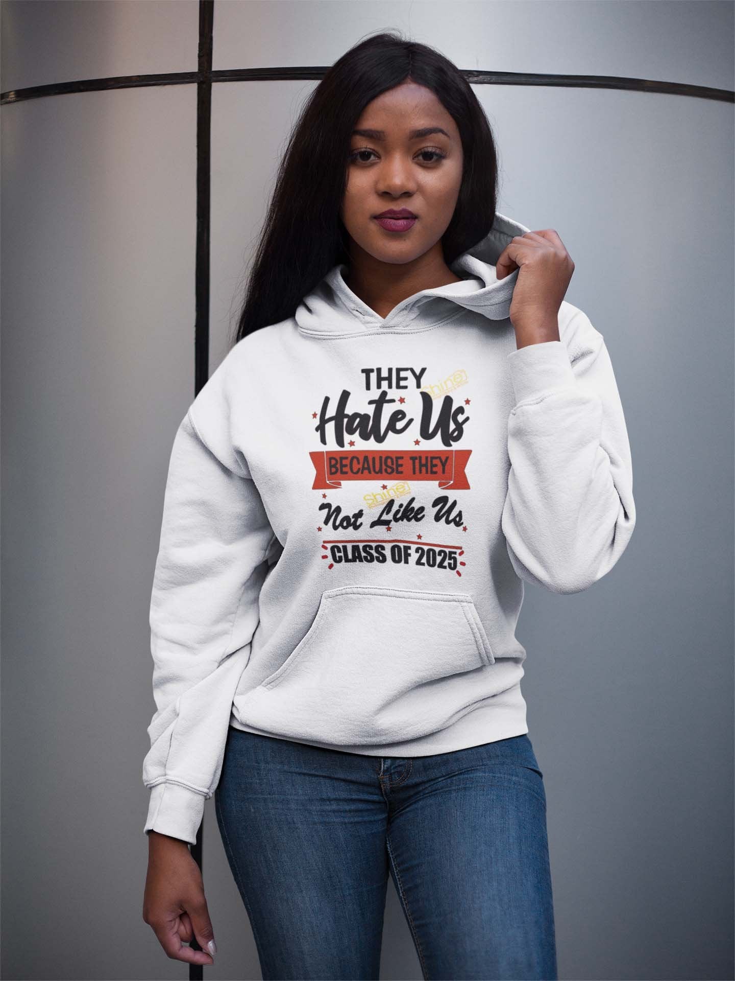 They Not Like Us Senior Class of 2025 - White, Hoodie Large image